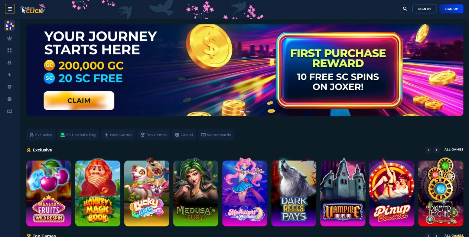 Casino Click Missouri casual games — Turbo Mines Plinko Keno and more for Missouri players