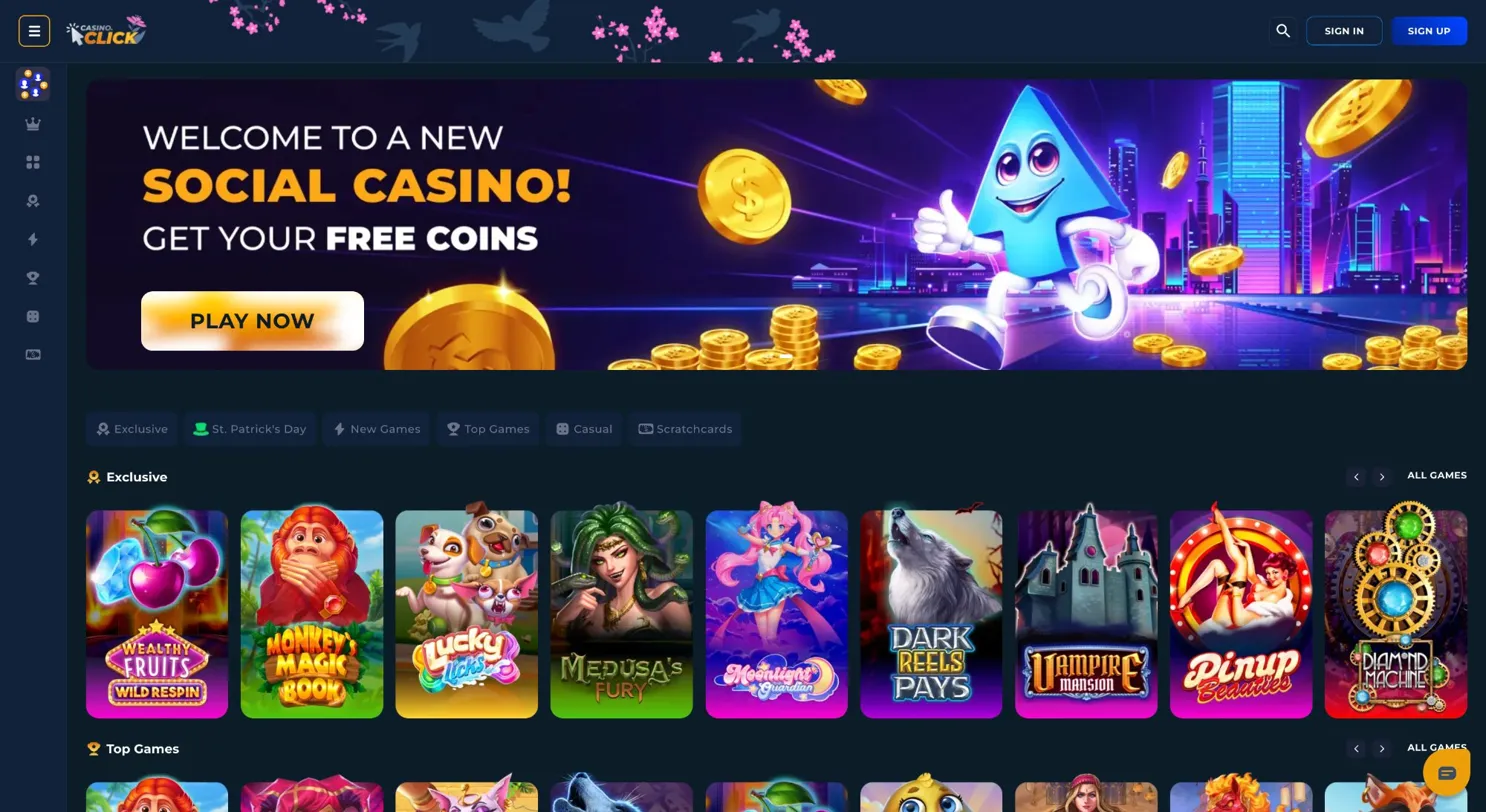 Casino Click Missouri scratchcard games — free to play sweepstakes scratchcards for Missouri players